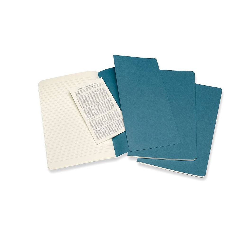 Moleskine Cahier Journal. Large. Ruled. Brisk Blue (8.25 x 5) - Image 7