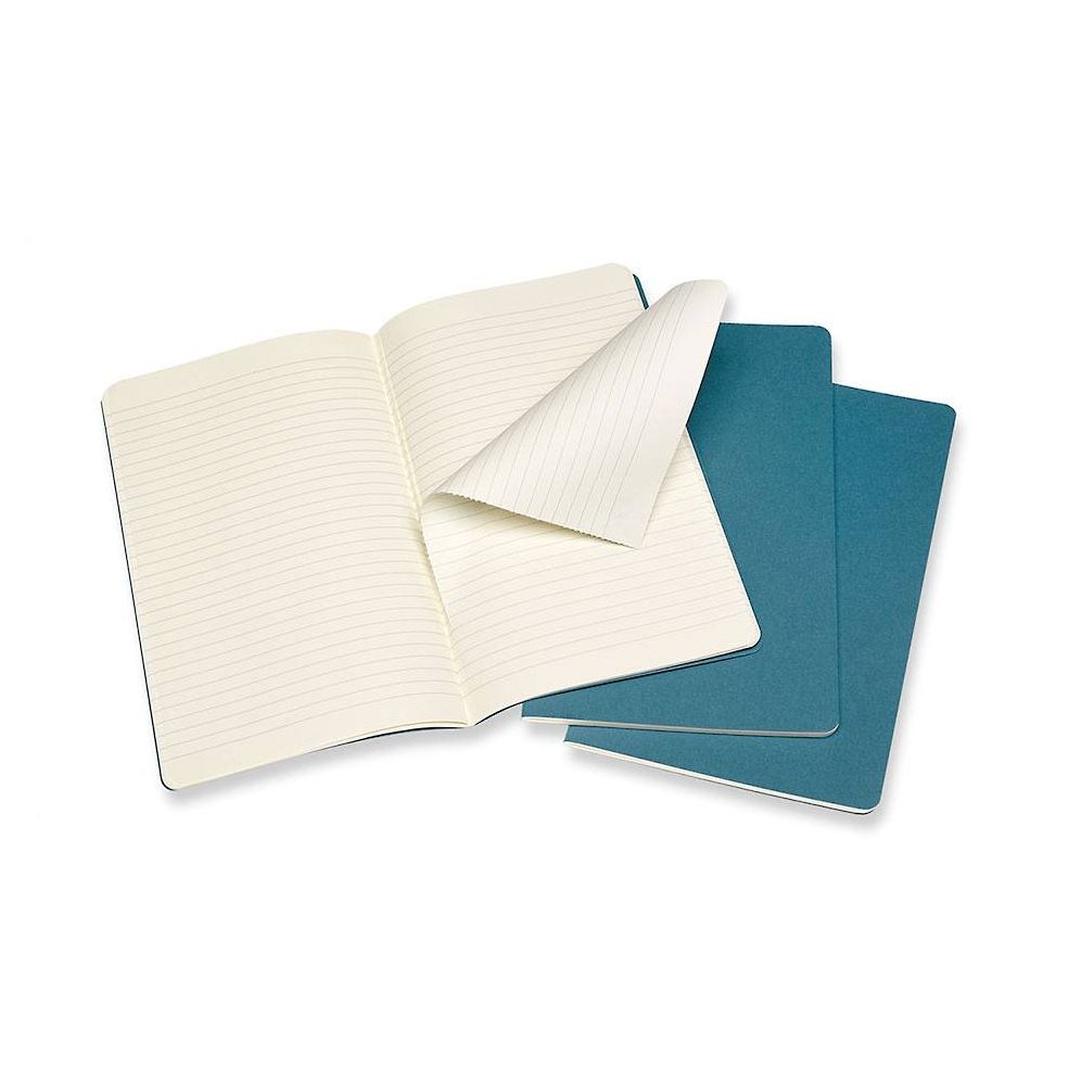 Moleskine Cahier Journal. Large. Ruled. Brisk Blue (8.25 x 5) - Image 8