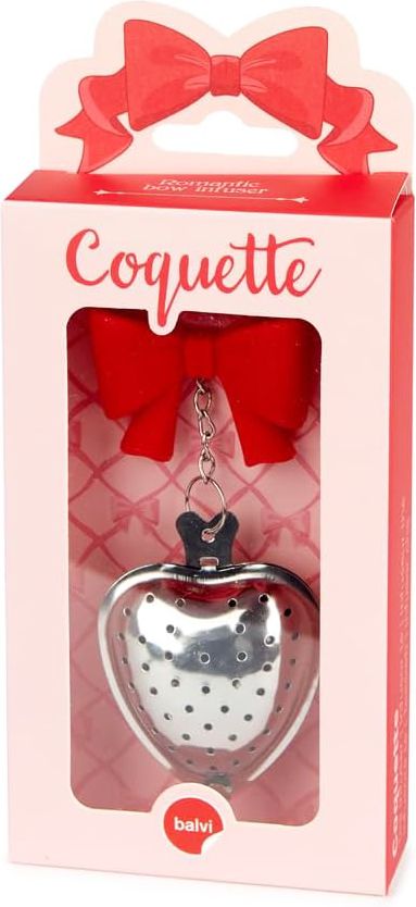 Coquette Tea Infuser with Romantic Red Bow - Image 4