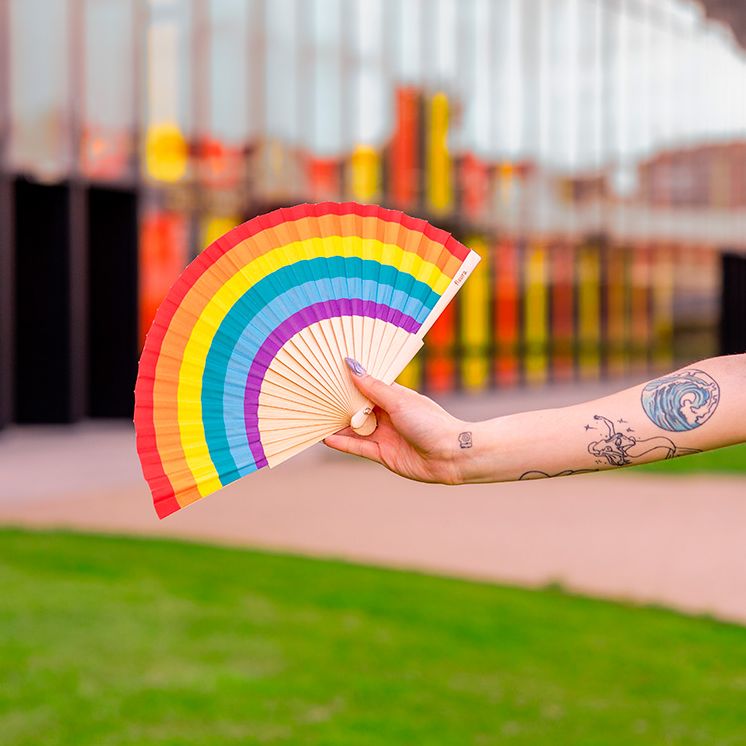 Rainbow Hand Fan - Image 4