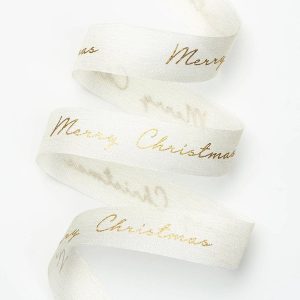 Merry Christmas Ribbon 1 5YD