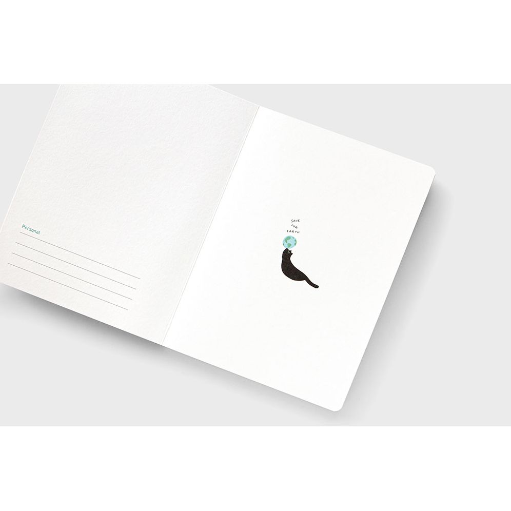 Dancing Black Cat Lined Journal - Image 3