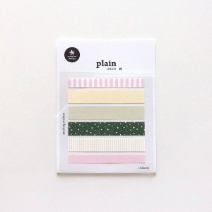 Suatelier Various Patterns of Long-shaped plain sticker