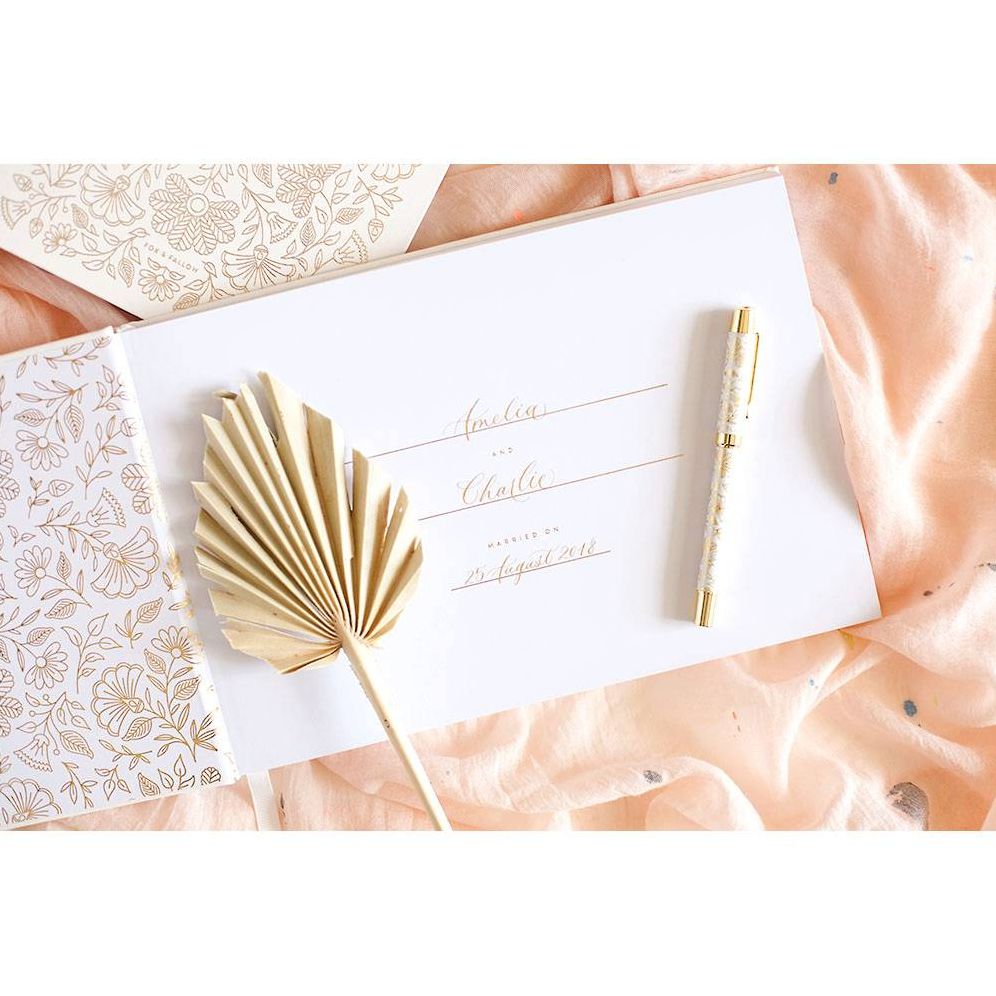 Gold Luxe Wedding Guestbook - Image 3