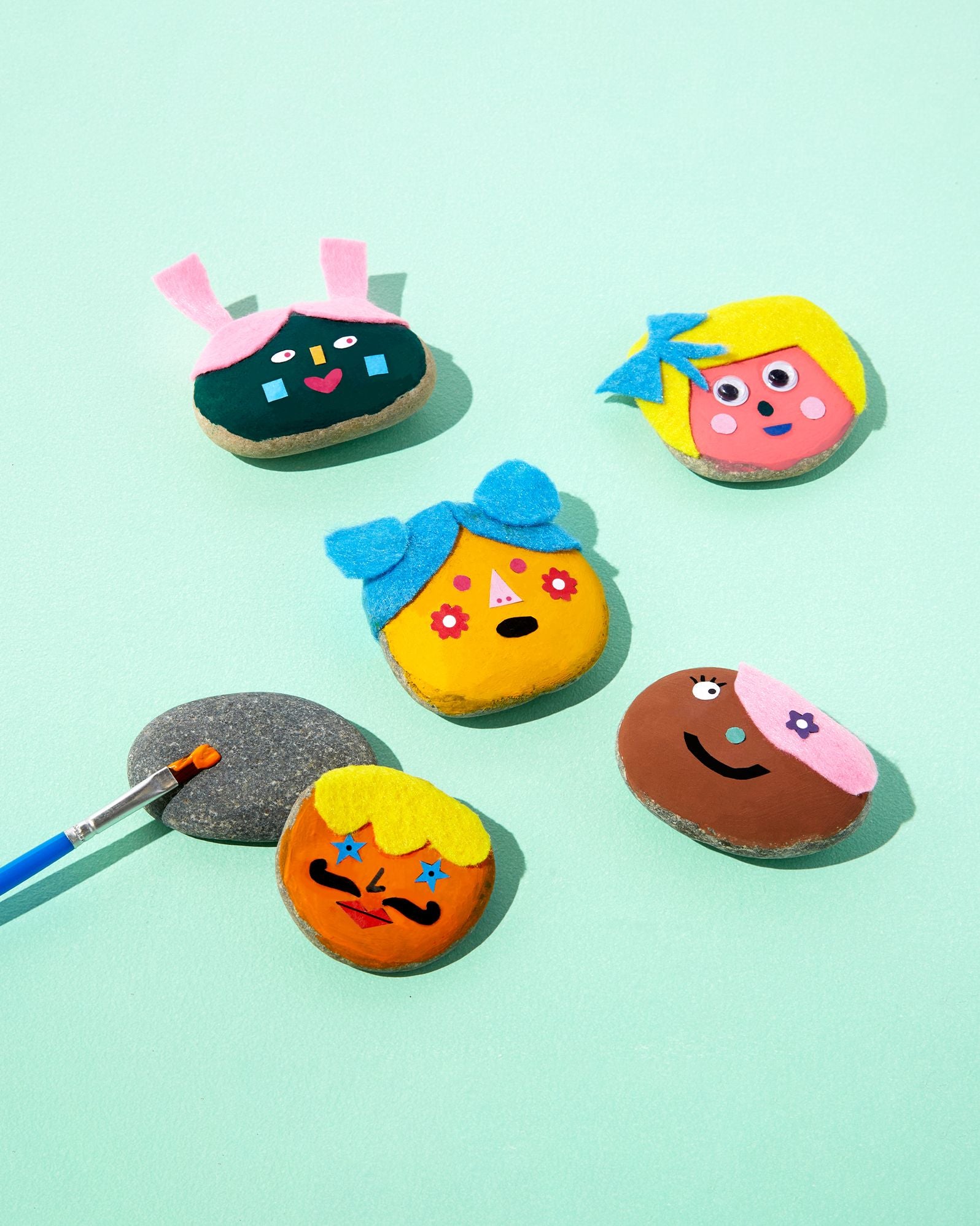 Kid's Rock Painting Kit: Cool Faces - Image 5