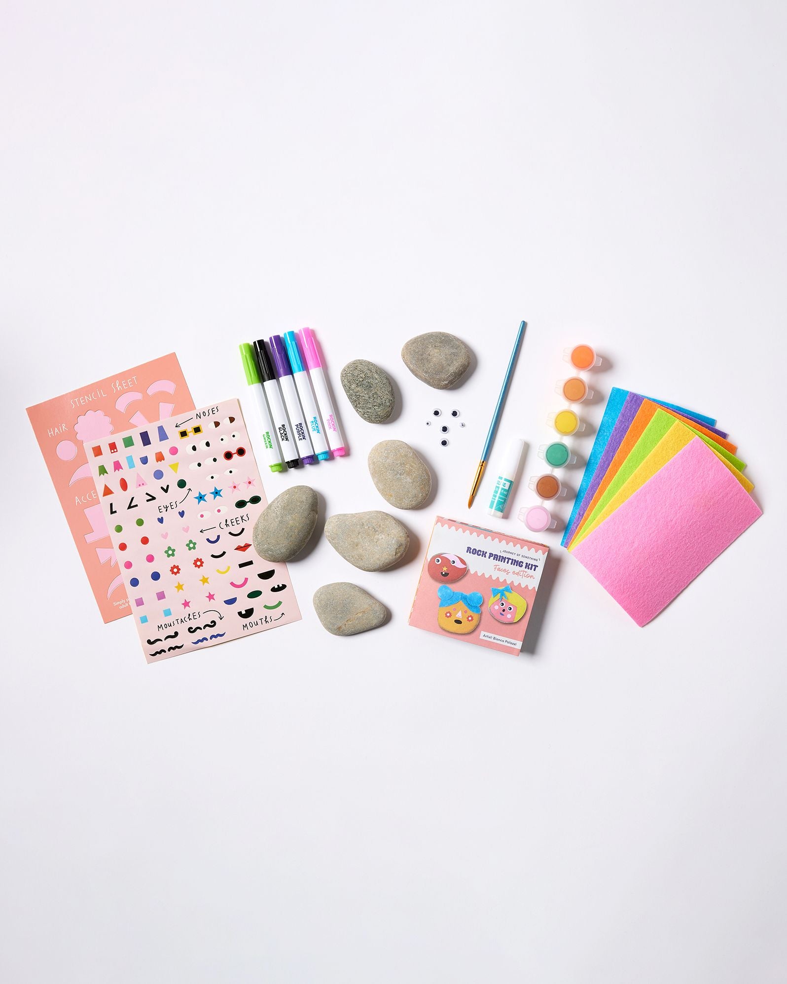 Kid's Rock Painting Kit: Cool Faces - Image 6