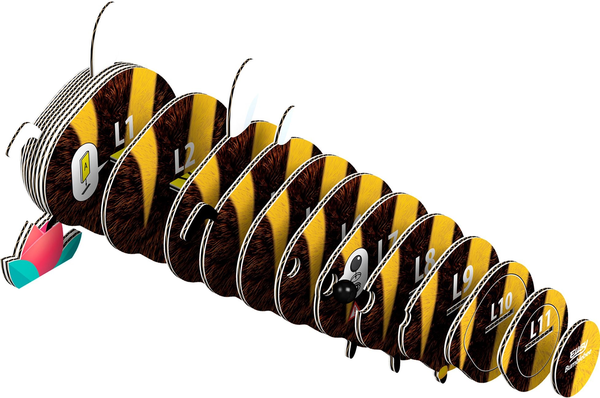 EUGY Bumblebee 3D Cardboard Model Kit - Image 4