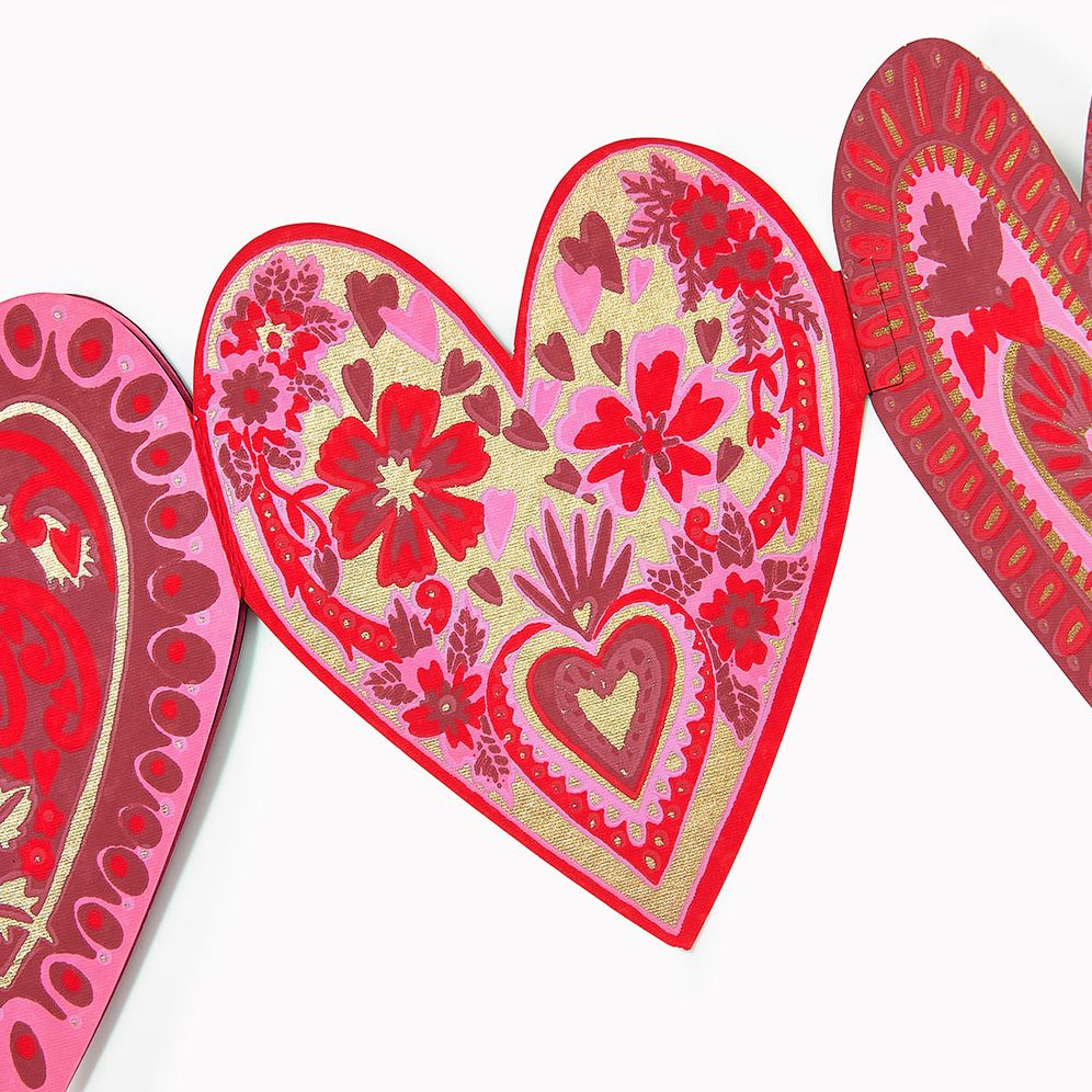 Vintage Hearts Paper Banner - Image 2