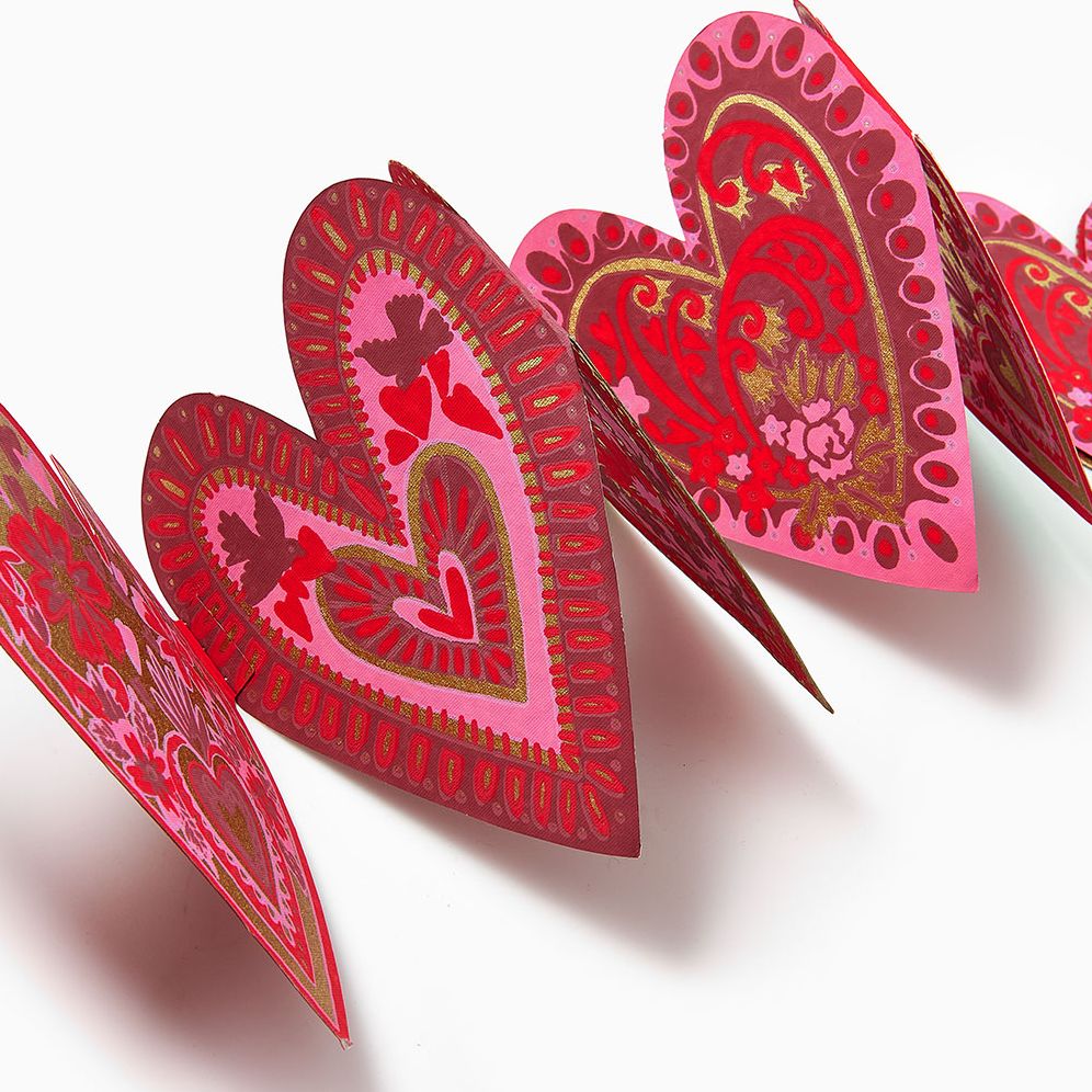 Vintage Hearts Paper Banner - Image 3