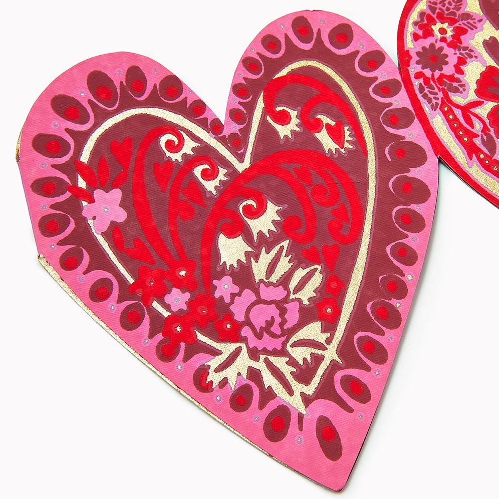 Vintage Hearts Paper Banner - Image 4
