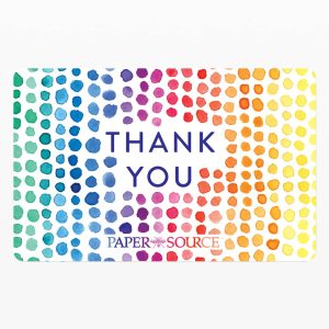 Rainbow Thank You Physical Gift Card