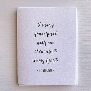 Carry Your Heart Love Card