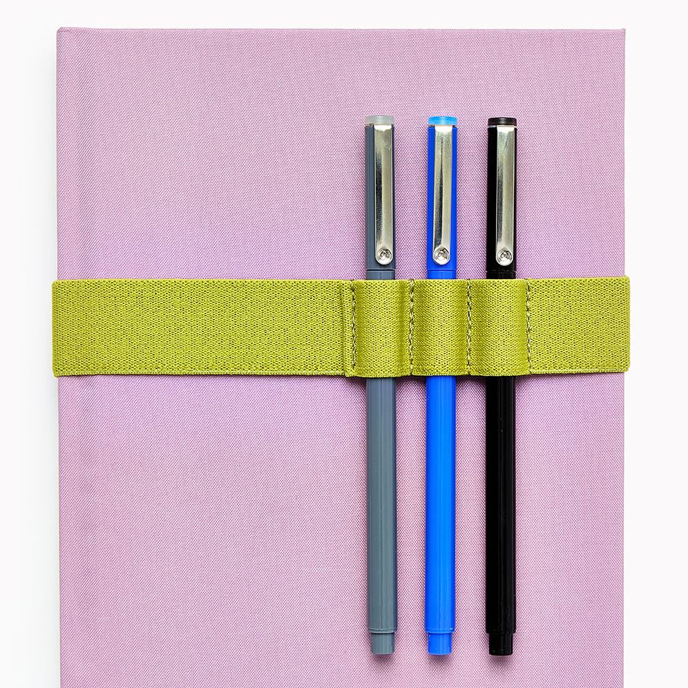 Olive Elastic Pen Holder - Image 2