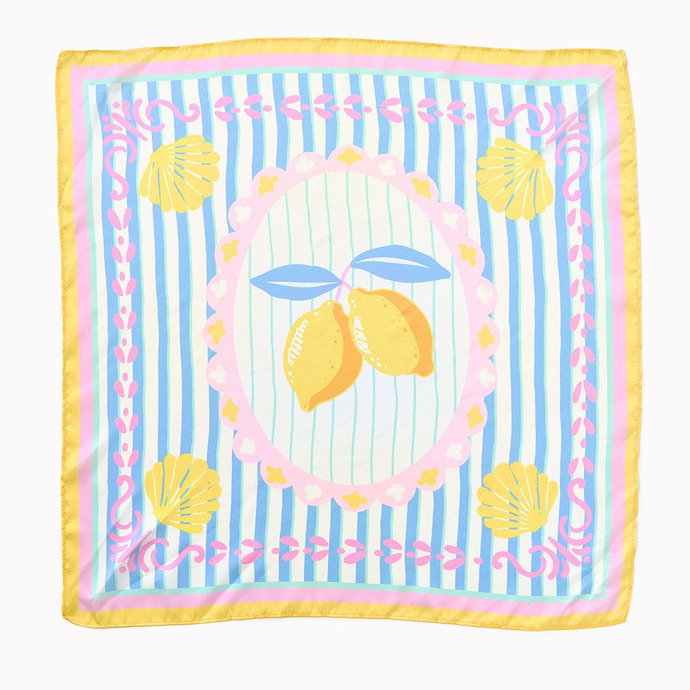 Satin Lemon Scarf - Image 2