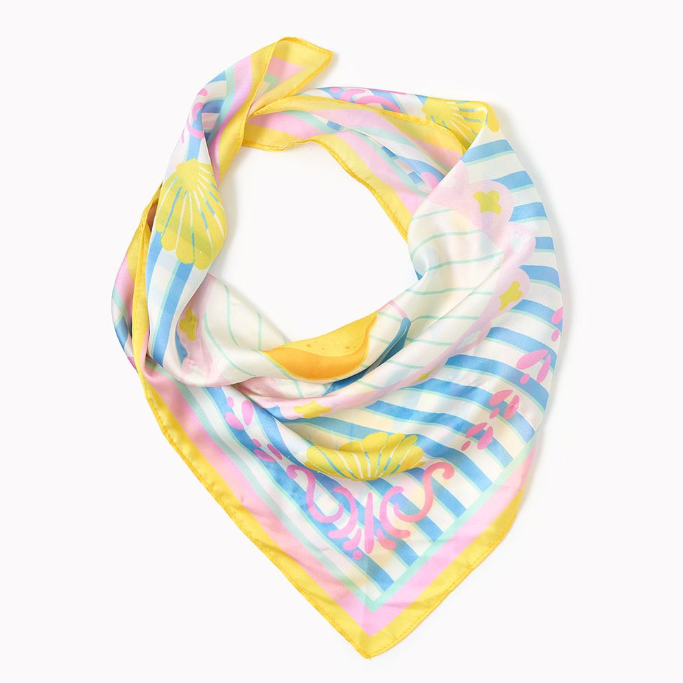 Satin Lemon Scarf - Image 4
