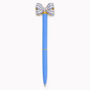 Decorative Periwinkle Bow Pen