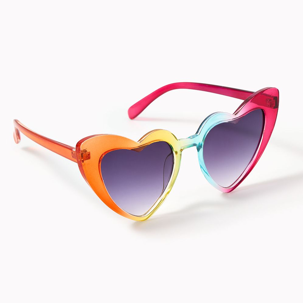 Bright Rainbow Heart Glasses - Image 2
