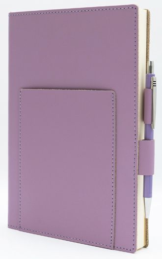 Purple Leather Journal with pen included and Blank Pages - Image 5