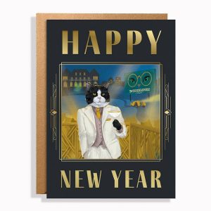 Catsby New Year Holiday Card Set