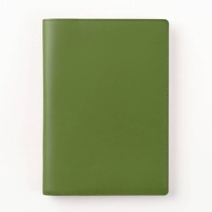 Paper Source Green Leather Refillable A5 Journal Cover
