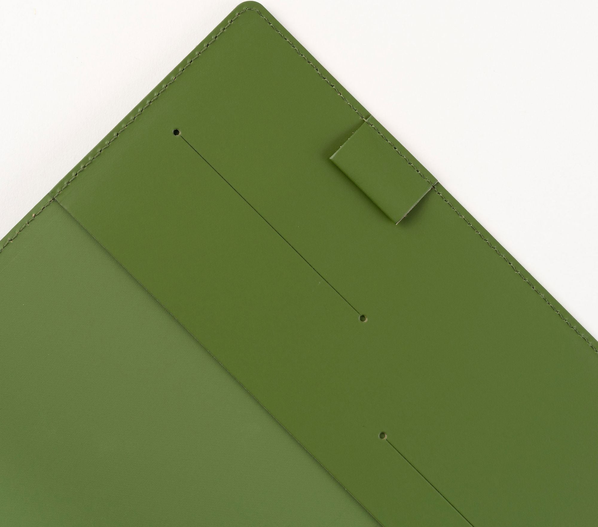 Paper Source Green Leather Refillable A5 Journal Cover - Image 4