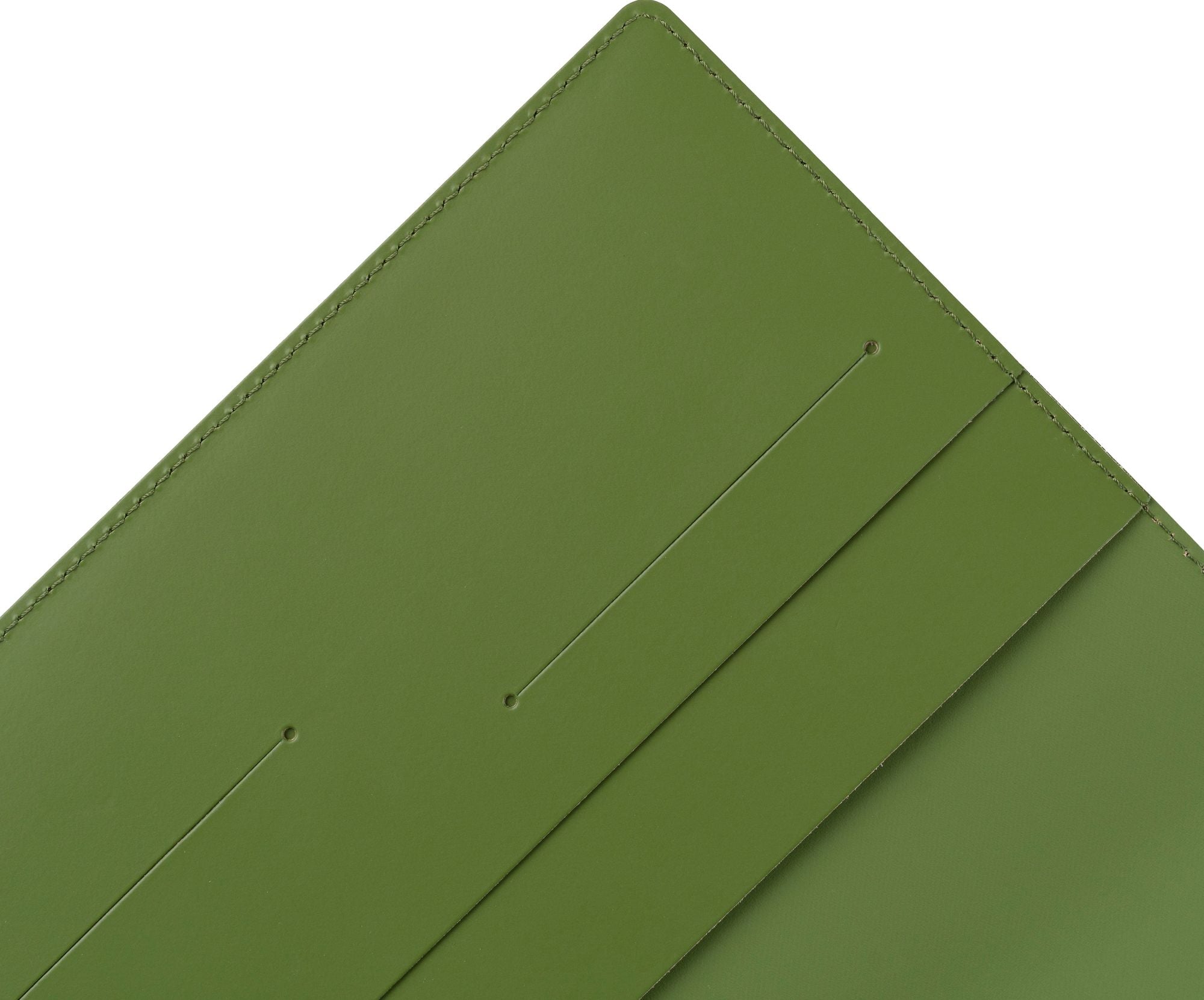 Paper Source Green Leather Refillable A5 Journal Cover - Image 5