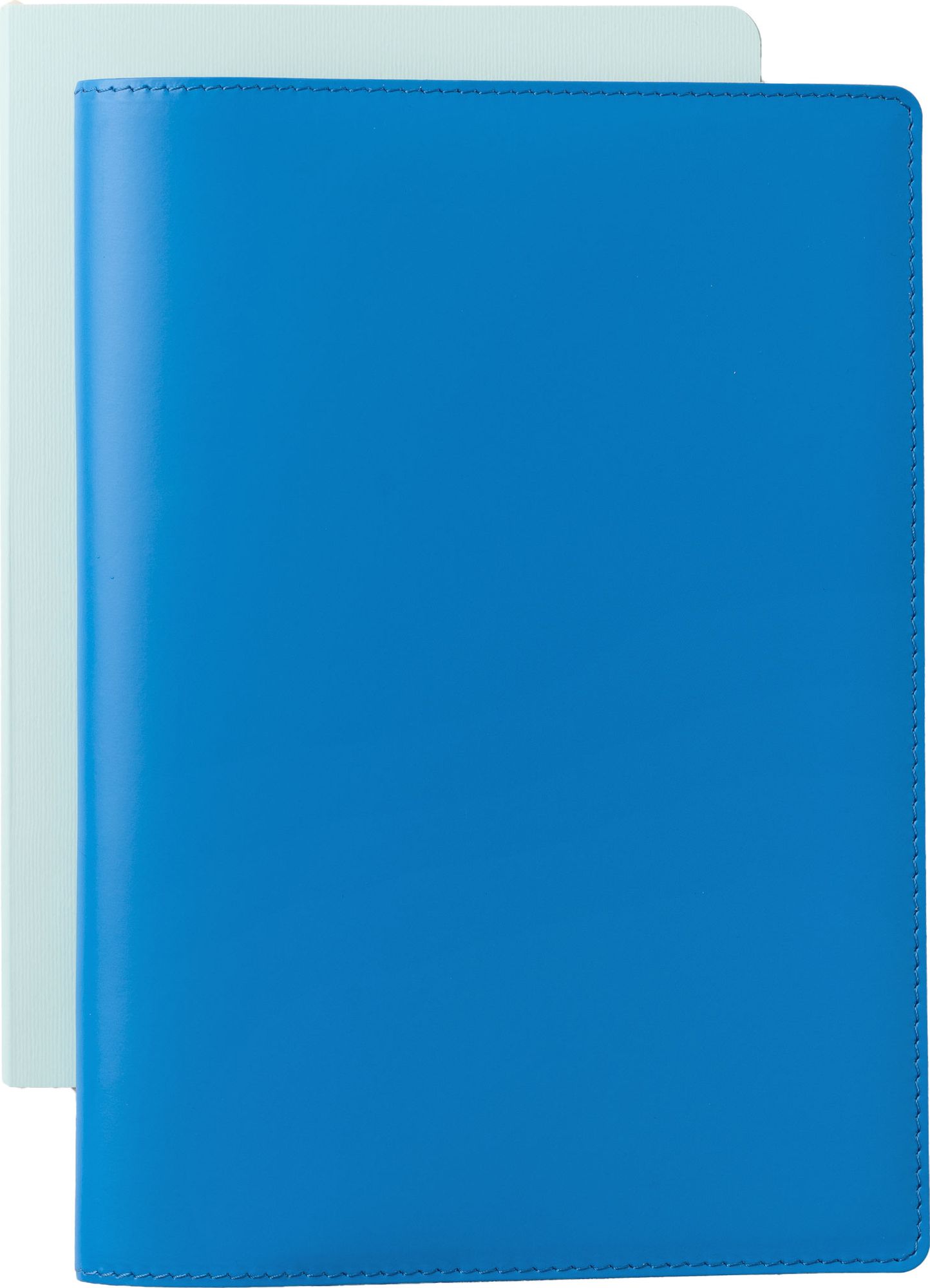 Paper Source Blue Leather Refillable A5 Journal Cover - Image 2