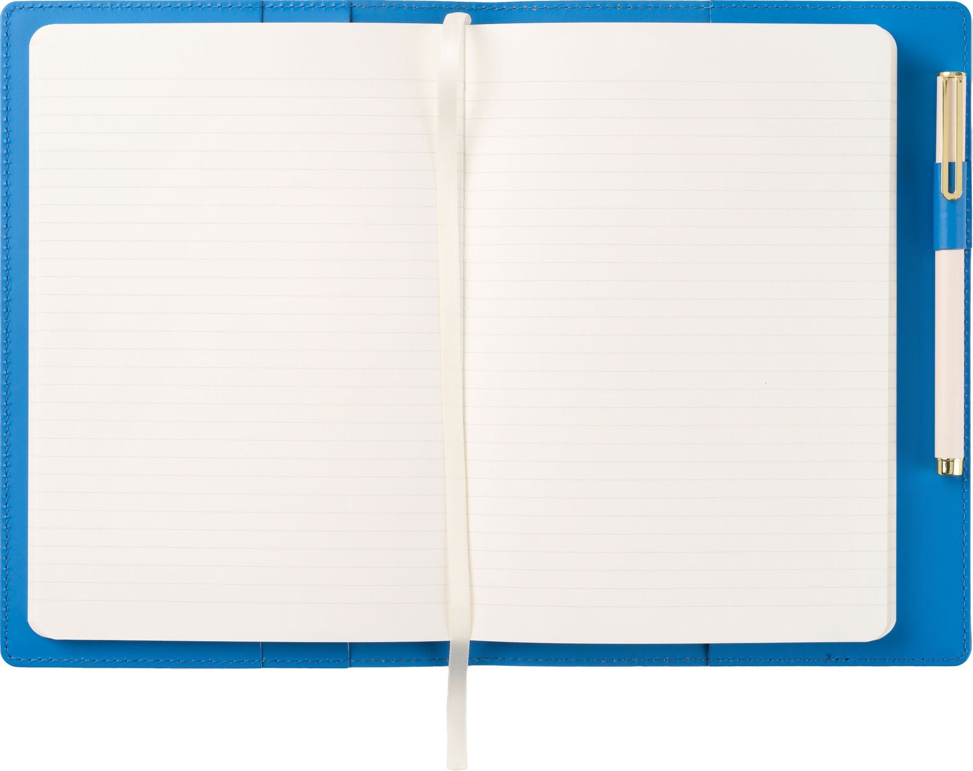 Paper Source Blue Leather Refillable A5 Journal Cover - Image 3