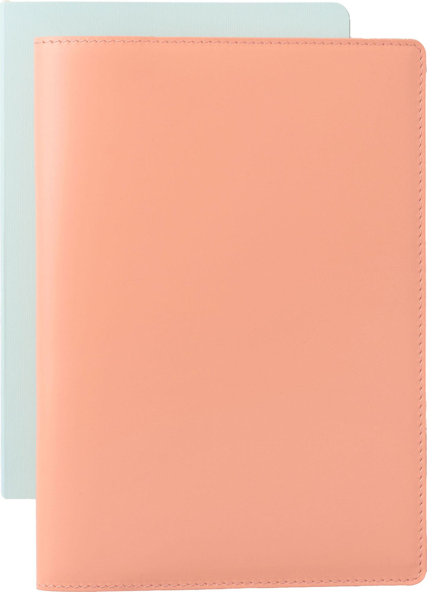 Paper Source Peach Leather Refillable A5 Journal Cover - Image 2
