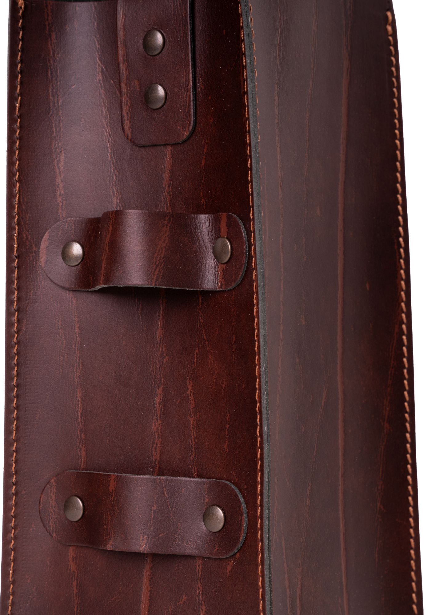 Recycled Leather Wine Bottle Holder - Image 2