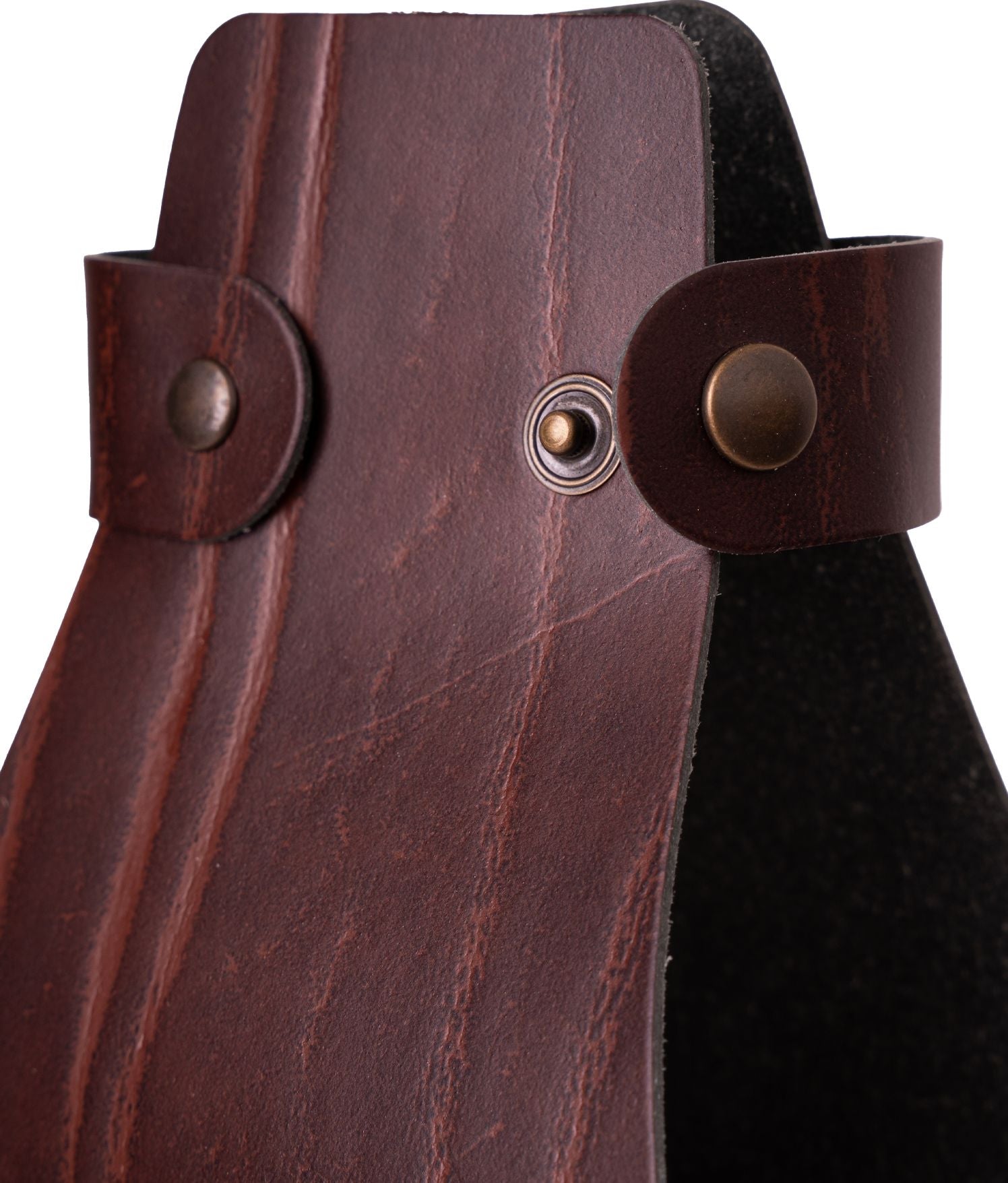 Recycled Leather Wine Bottle Holder - Image 6