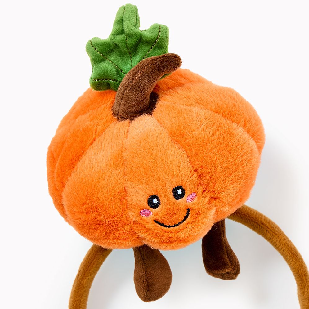 Plush Harvest Pumpkin Headband - Image 2