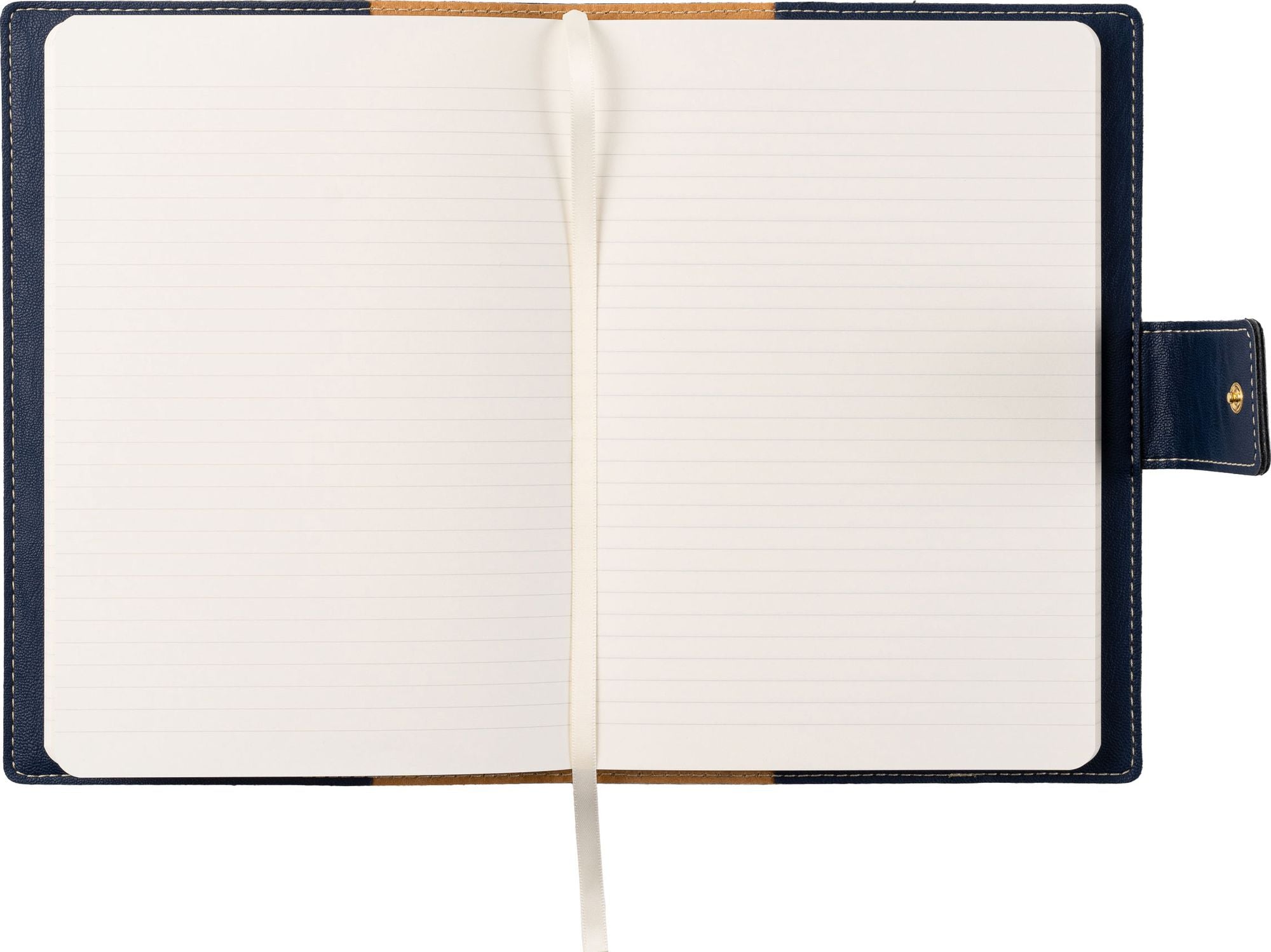 Paper Source Nautic Blue A5 Leather Journal Cover with Clasp - Image 4