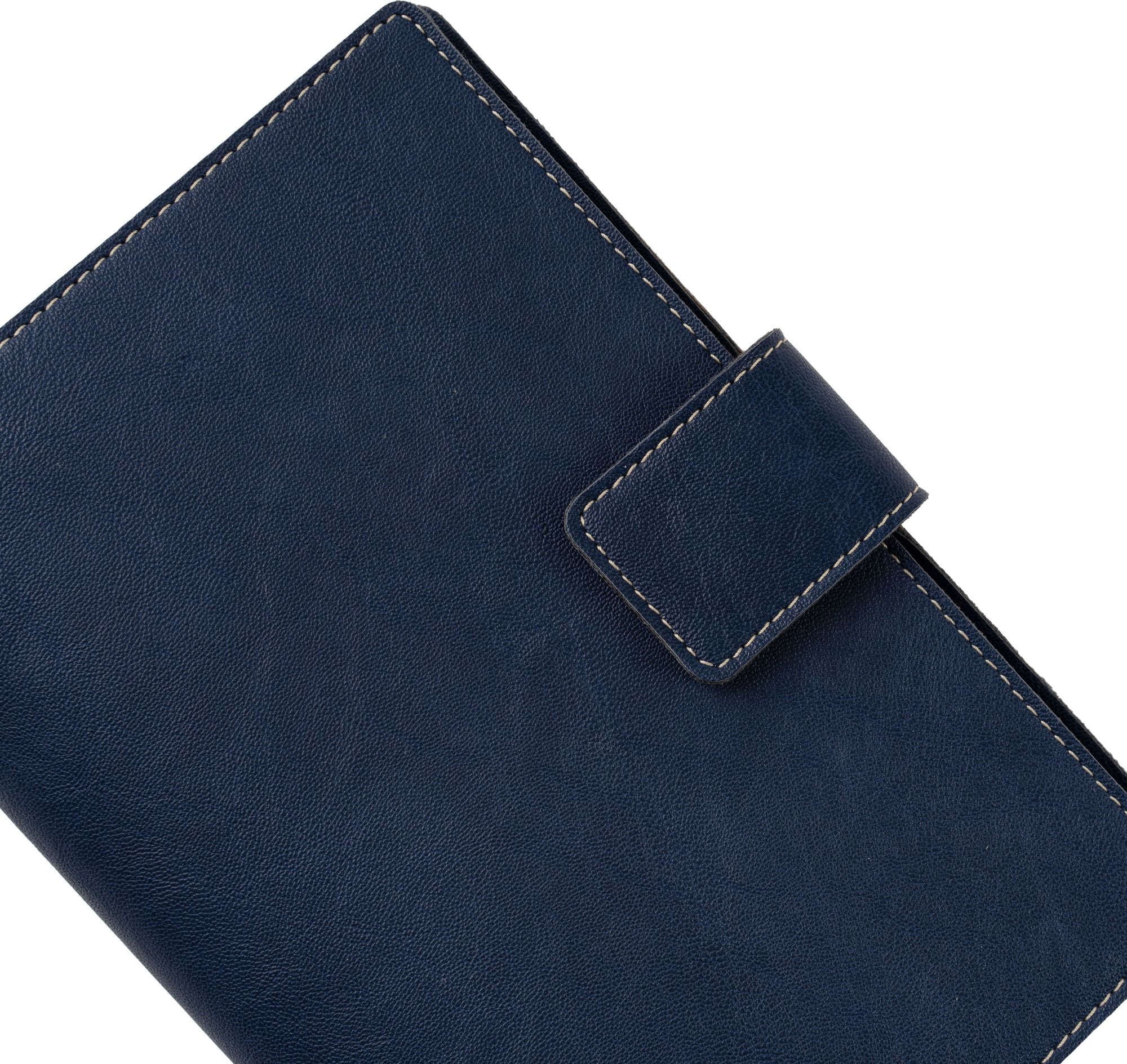 Paper Source Nautic Blue A5 Leather Journal Cover with Clasp - Image 5