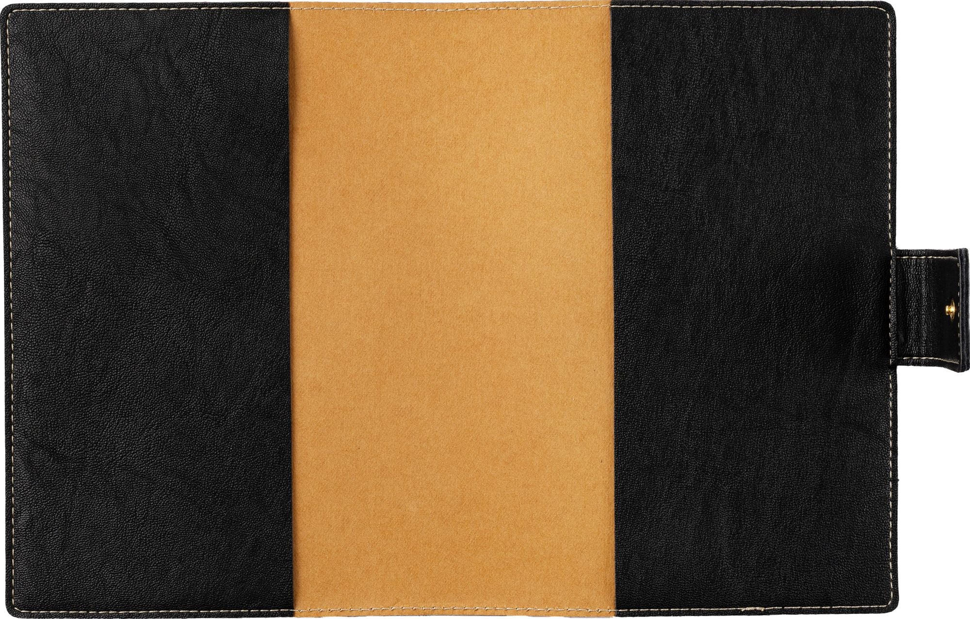 Paper Source Black A5 Leather Journal Cover with Clasp - Image 3