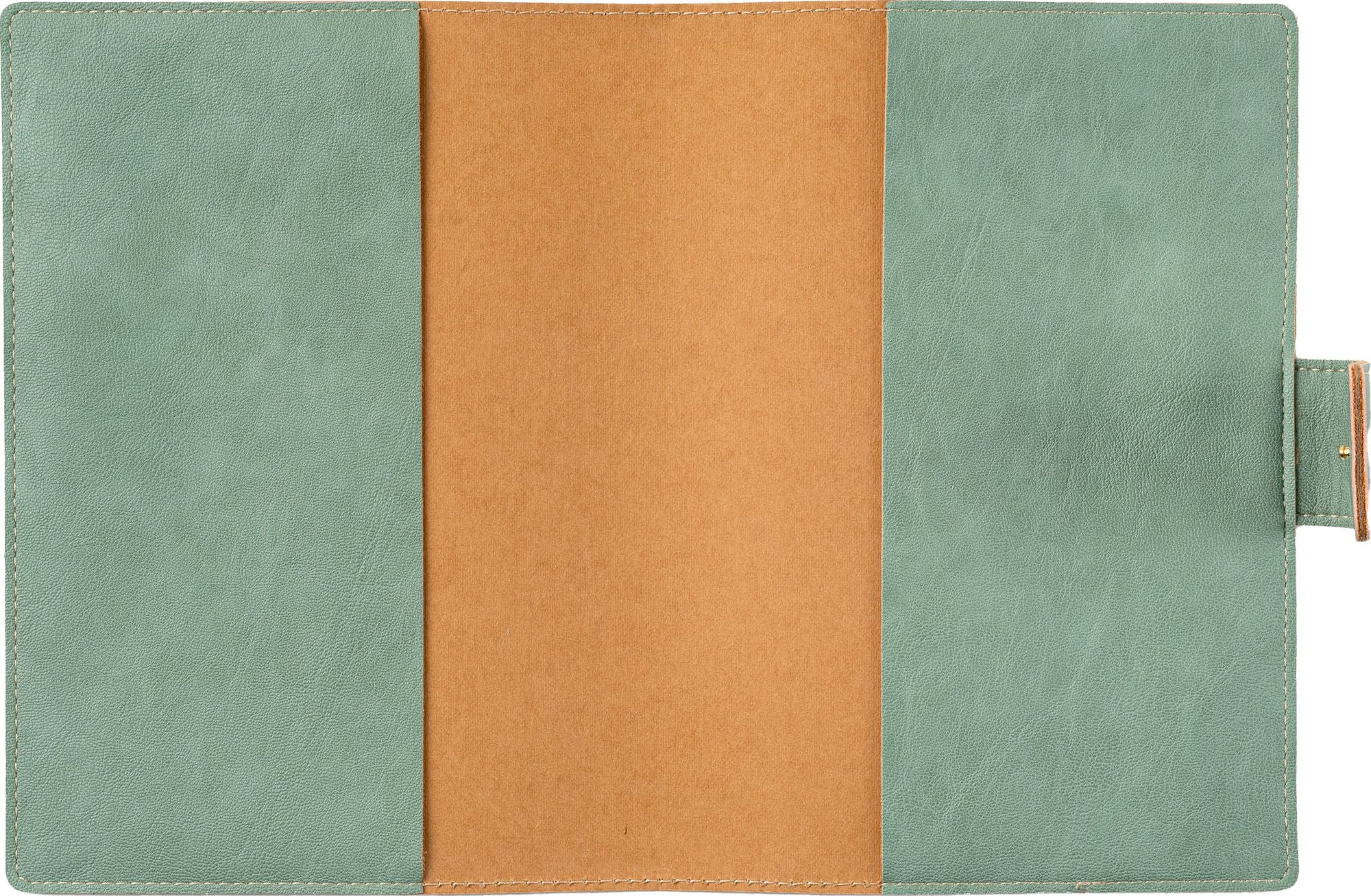 Paper Source Sage Green A5 Leather Journal Cover with Clasp - Image 5