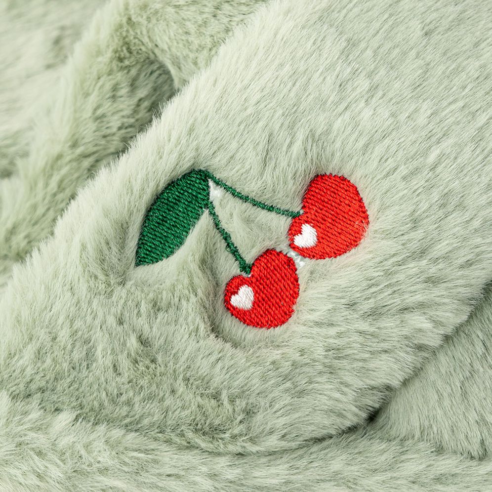 Furry Embroidered Slippers - Image 4