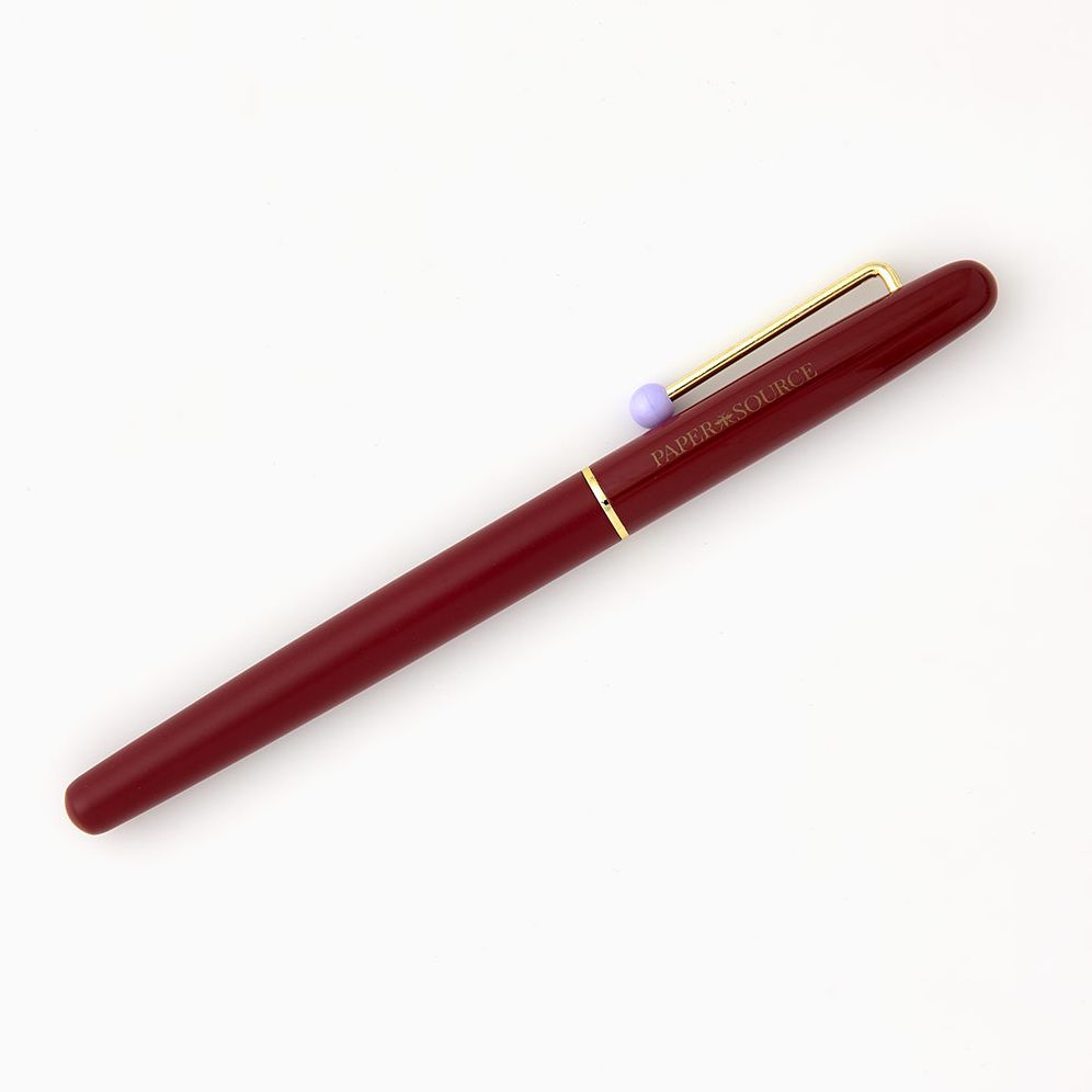 PS Collection Maroon Lavender Cap Ballpoint Pen - Image 2