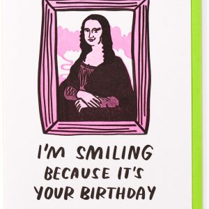 Mona Lisa Birthday Card