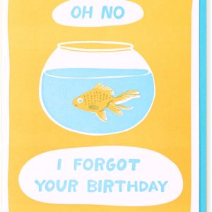 Goldfish Belated Birthday Card