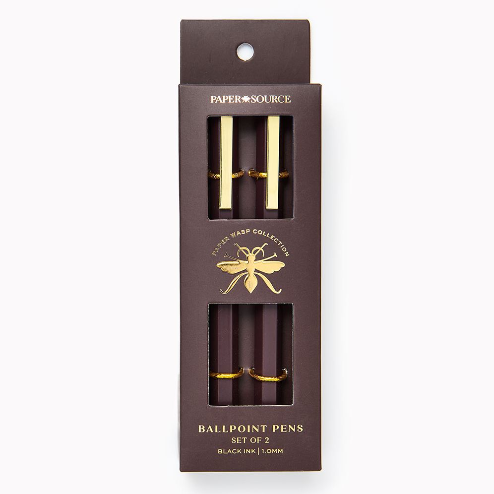Chocolate Paper Wasp Pen S/2 - Ballpoint - Image 2