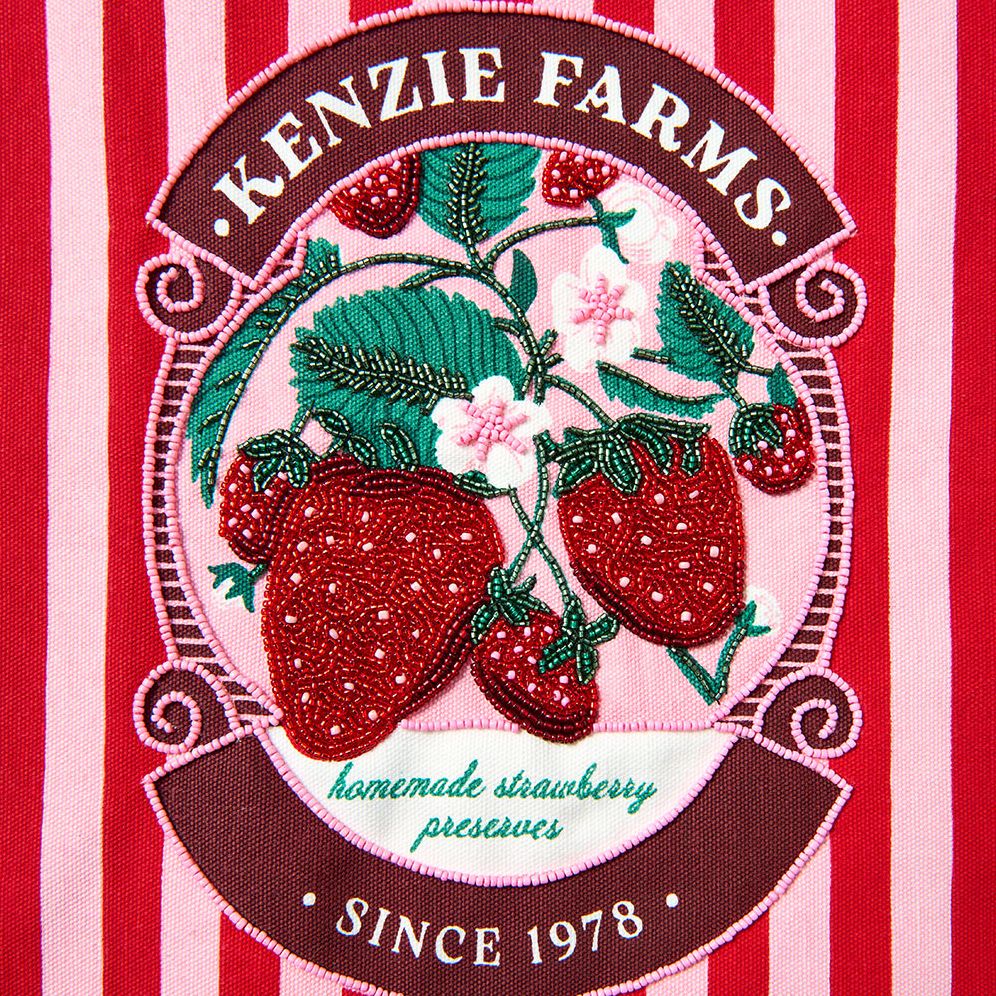 Strawberry Farm Beaded Tote - Image 3
