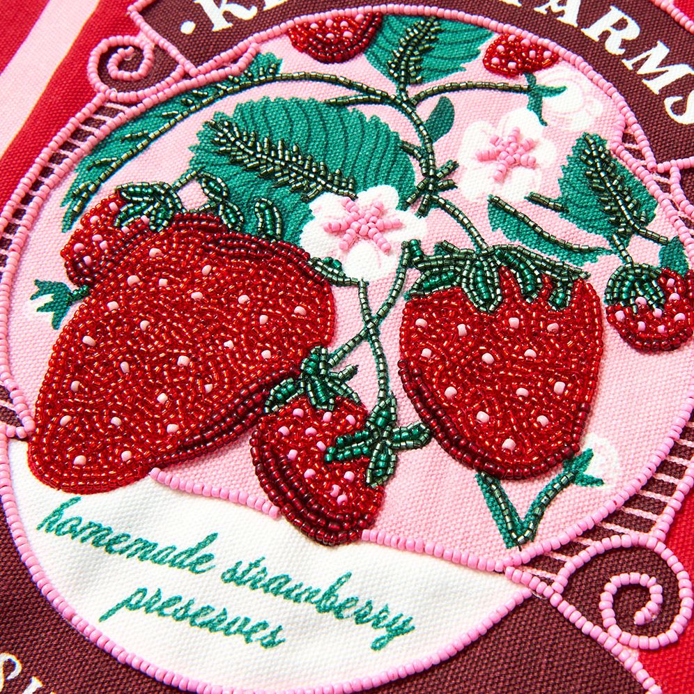 Strawberry Farm Beaded Tote - Image 4