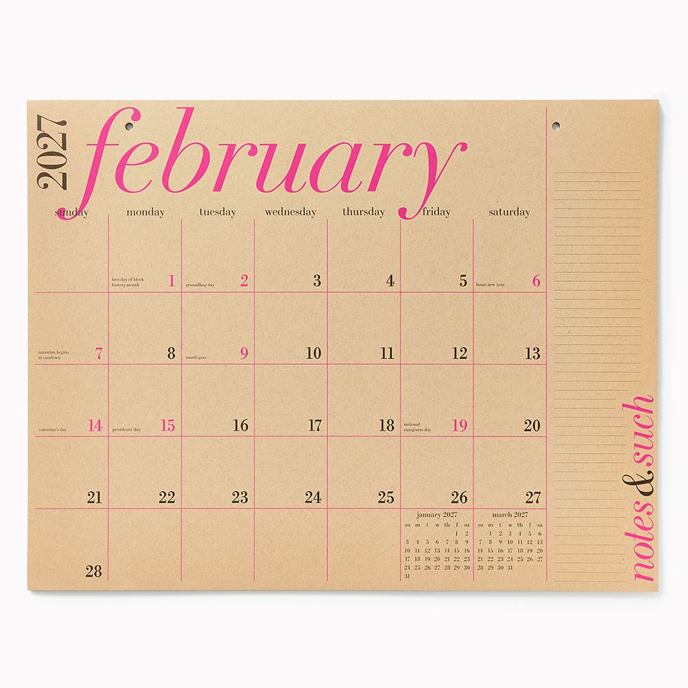 2027 Paper Source The Great Big 12 Month Calendar - Image 2