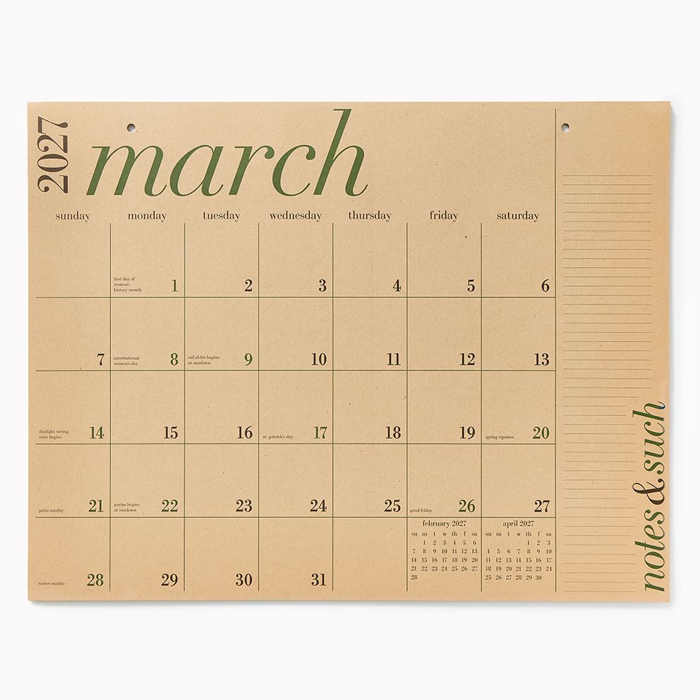 2027 Paper Source The Great Big 12 Month Calendar - Image 3