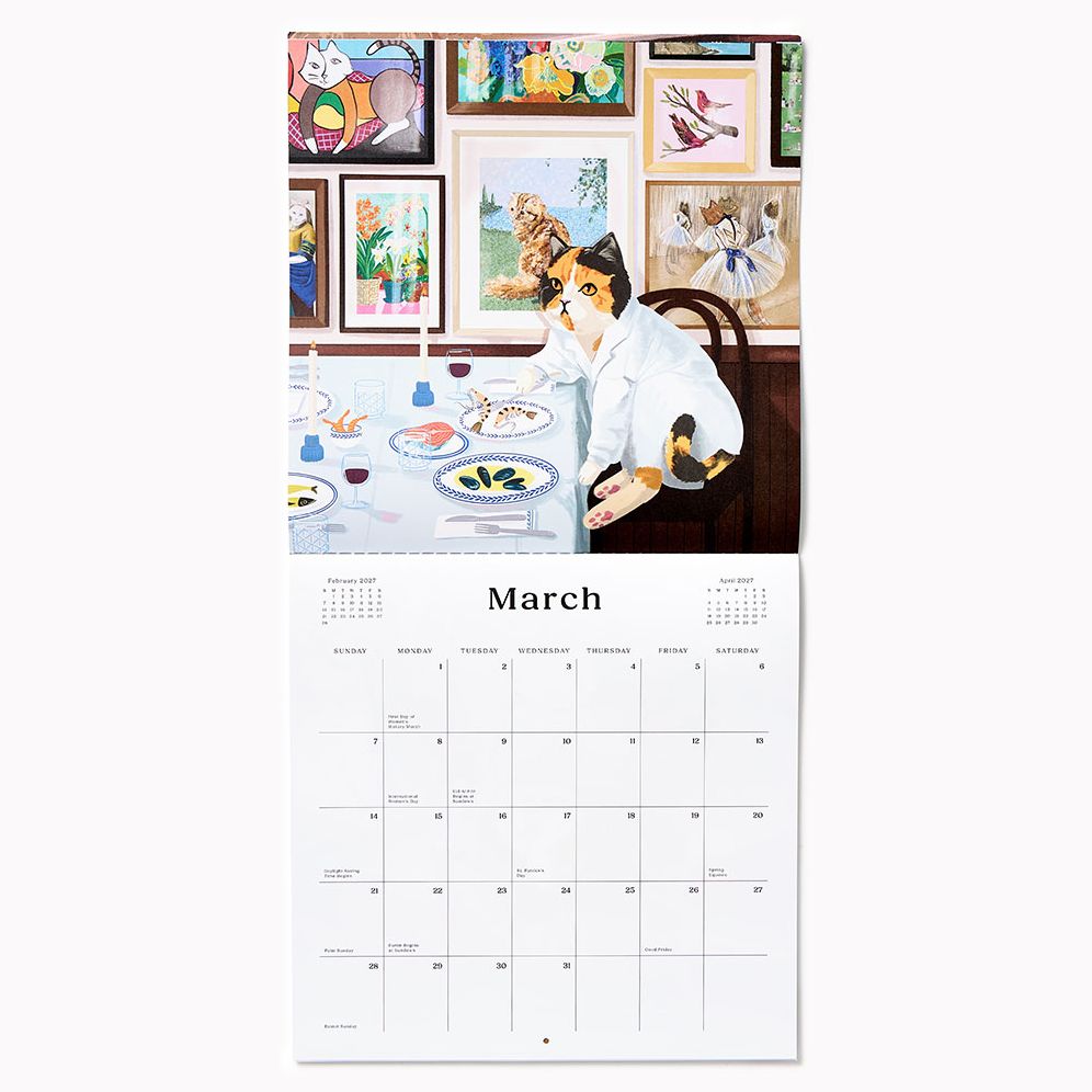 2027 Paper Source Catitude Calendar - Image 4