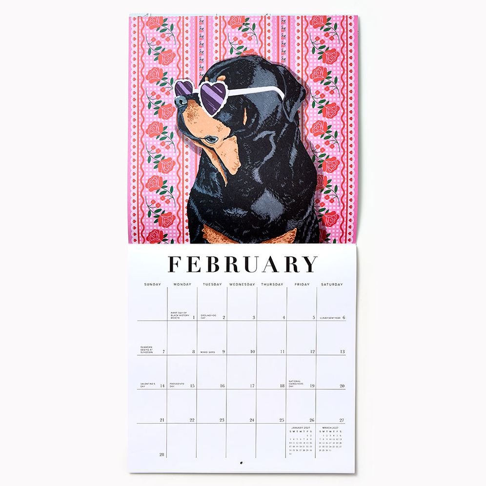 2027 Paper Source Good Boys Calendar - Image 4