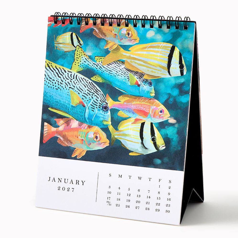 2027 Paper Source Desk Art Desk Easel Calendar - Image 3