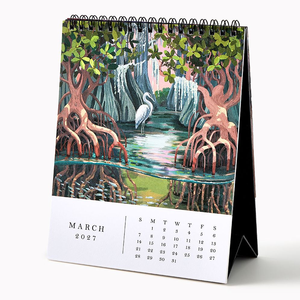 2027 Paper Source Desk Art Desk Easel Calendar - Image 5