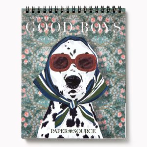 2027 Paper Source Good Boys Desk Easel Calendar